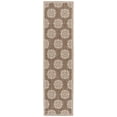 thumbnail image 1 of SAFAVIEH Linden Cheshunt Geometric Indoor/Outdoor Runner Rug, Beige/Cream, 2'2" x 8', 1 of 9