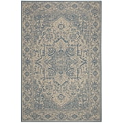 SAFAVIEH Linden Dania Traditional Area Rug, Cream/Blue, 4' x 6'