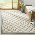thumbnail image 1 of Safavieh Linden Danny Geometric Indoor/Outdoor Area Rug, Cream/Blue, 5'3" x 7'6", 1 of 8