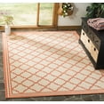 thumbnail image 1 of Safavieh Linden Danny Geometric Indoor/Outdoor Area Rug, Cream/Rust, 4' x 6', 1 of 8