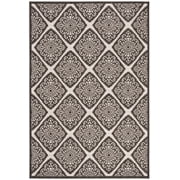 SAFAVIEH Linden Franco Damask Area Rug, Light Grey/Charcoal, 4' x 6'