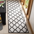thumbnail image 1 of Safavieh Linden Gamal Geometric Indoor/Outdoor Runner Rug, Light Gray/Charcoal, 2'2" x 8', 1 of 8