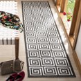 thumbnail image 1 of Safavieh Linden Joetta Geometric Indoor/Outdoor Runner Rug, Light Gray/Charcoal, 2'2" x 8', 1 of 8