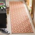 thumbnail image 1 of Safavieh Linden Joey Geometric Indoor/Outdoor Runner Rug, Rust/Creme, 2'2" x 8', 1 of 8