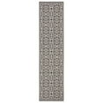 thumbnail image 1 of SAFAVIEH Linden Odetta Geometric Indoor/Outdoor Runner Rug, Light Grey/Charcoal, 2'2" x 8', 1 of 9