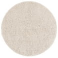 thumbnail image 1 of SAFAVIEH Lindsay Deborah Solid Polyester Shag Area Rug, Beige, 6'7" x 6'7" Round, 1 of 7