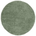 thumbnail image 1 of SAFAVIEH Lindsay Deborah Solid Polyester Shag Area Rug, Green, 6'7" x 6'7" Round, 1 of 7