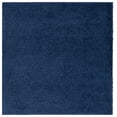 thumbnail image 1 of SAFAVIEH Lindsay Deborah Solid Polyester Shag Area Rug, Navy, 6'7" x 6'7" Square, 1 of 8