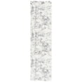 thumbnail image 1 of SAFAVIEH Lindsay Laird Abstract Polyester Shag Runner Rug, Ivory/Grey, 2'2" x 8', 1 of 7