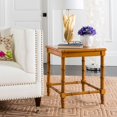 thumbnail image 1 of SAFAVIEH Liviah 22 in. High Modern Coastal Bamboo Accent Table, Brown, 1 of 7