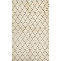 SAFAVIEH Loft Dorothy Geometric Wool Area Rug, Cream/Brown, 6' x 9'