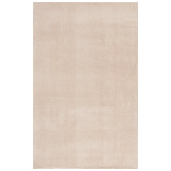 SAFAVIEH Loft Kalya Solid Machine Washable Area Rug, Beige, 5' x 8'