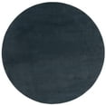 thumbnail image 1 of SAFAVIEH Loft Kalya Solid Machine Washable Area Rug, Dark Gray, 6' x 6' Round, 1 of 8