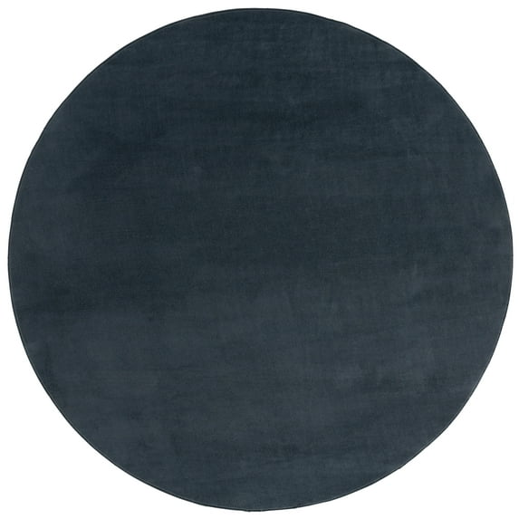 SAFAVIEH Loft Kalya Solid Machine Washable Area Rug, Dark Gray, 6' x 6' Round