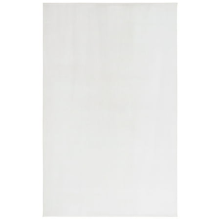 SAFAVIEH Loft Kalya Solid Machine Washable Area Rug, Ivory, 5' x 8'