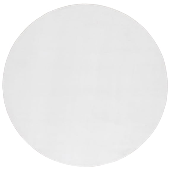 SAFAVIEH Loft Kalya Solid Machine Washable Area Rug, Ivory, 6' x 6' Round