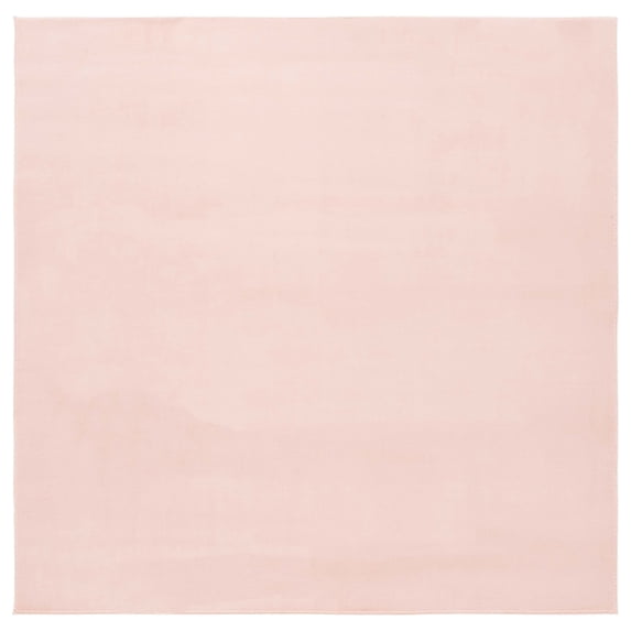 SAFAVIEH Loft Kalya Solid Machine Washable Area Rug, Peach, 6' x 6' Square