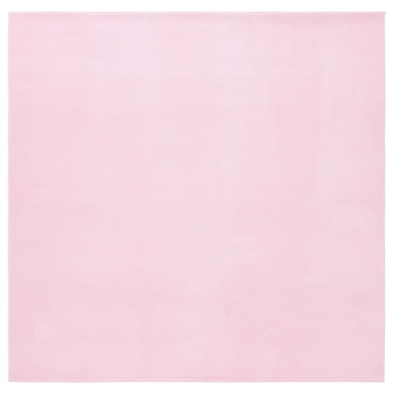 SAFAVIEH Loft Kalya Solid Machine Washable Area Rug, Pink, 6' x 6' Square