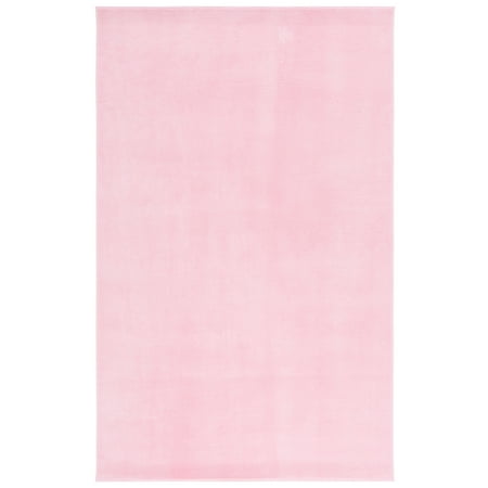 SAFAVIEH Loft Kalya Solid Machine Washable Area Rug, Pink, 6' x 9'