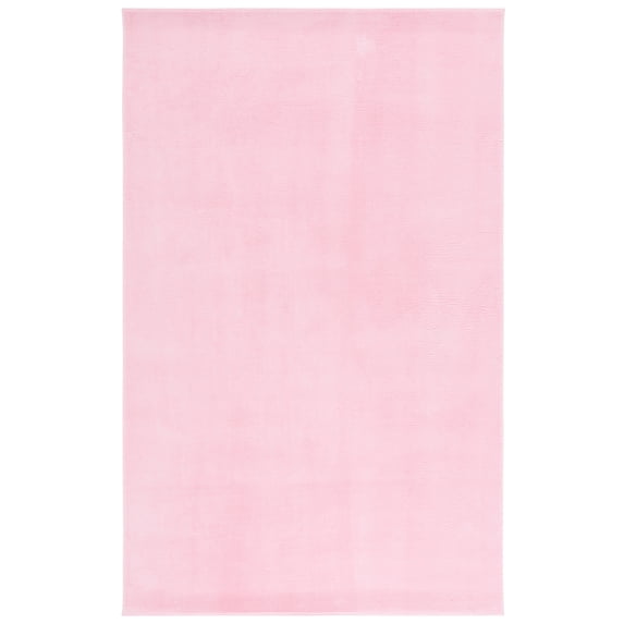 SAFAVIEH Loft Kalya Solid Machine Washable Area Rug, Pink, 6' x 9'