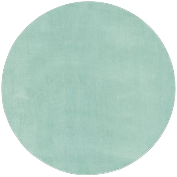 SAFAVIEH Loft Kalya Solid Machine Washable Area Rug, Sage, 6' x 6' Round