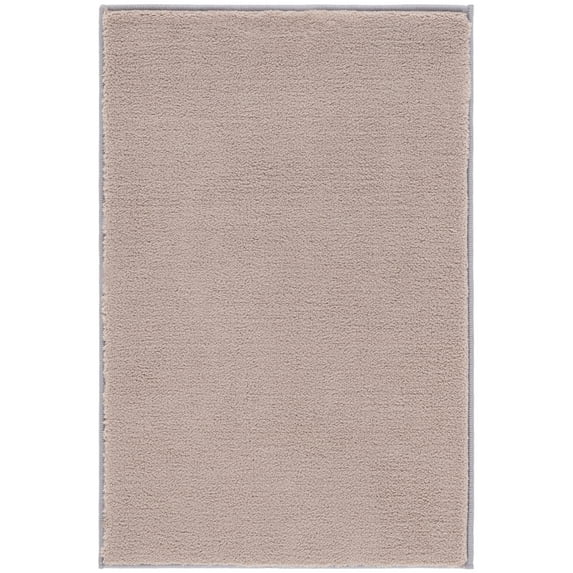 SAFAVIEH Loft Kalya Solid Machine Washable Area Rug, Taupe, 2'3" x 4'