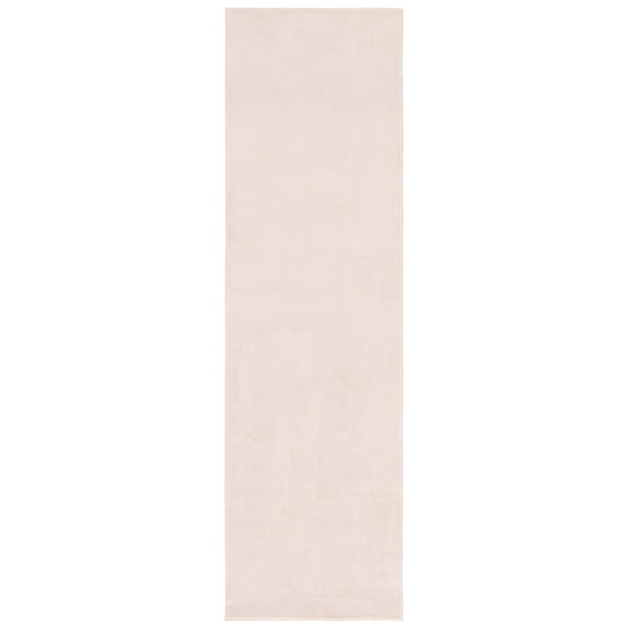 SAFAVIEH Loft Kalya Solid Machine Washable Runner Rug, Beige, 2'3" x 9'