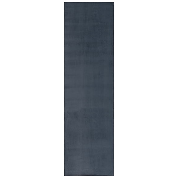 SAFAVIEH Loft Kalya Solid Machine Washable Runner Rug, Dark Gray, 2'3" x 6'