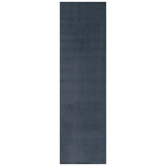 SAFAVIEH Loft Kalya Solid Machine Washable Runner Rug, Dark Gray, 2'3" x 8'