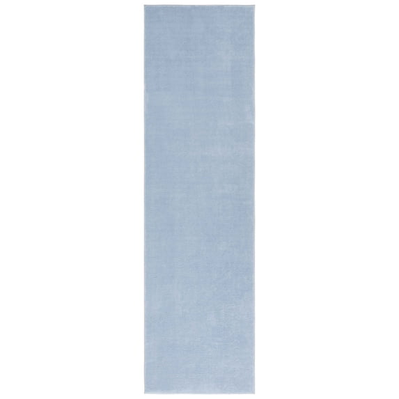 SAFAVIEH Loft Kalya Solid Machine Washable Runner Rug, Light Blue, 2'3" x 5'