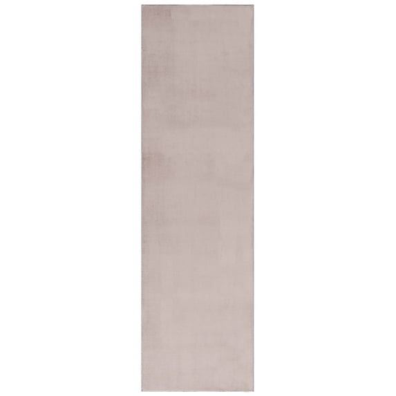 SAFAVIEH Loft Kalya Solid Machine Washable Runner Rug, Taupe, 2'3" x 9'