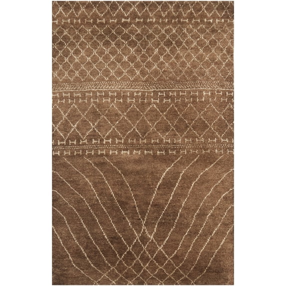 SAFAVIEH Loft Martina Geometric Wool Area Rug, Bronze, 6' x 9'