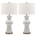 thumbnail image 1 of SAFAVIEH Lola 30 in. H Column Ceramic Table Lamp, White, Set of 2, 1 of 3
