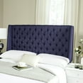 thumbnail image 1 of SAFAVIEH London Retro Winged Tufted Headboard with Flat Nail Heads, Full, Navy, 1 of 4