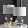 thumbnail image 1 of SAFAVIEH Lonni 22.5 in. H Sphere Glass Table Lamp, Clear, 1 of 10
