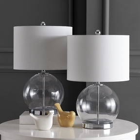 SAFAVIEH Lonni 22.5 in. H Sphere Glass Table Lamp, Clear