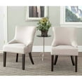 thumbnail image 1 of SAFAVIEH Lotus 19''H Side Chair, Taupe/Espresso/Flat Nails, Set of 2, 1 of 5
