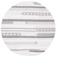 thumbnail image 1 of SAFAVIEH Lotus Deitra Geometric Area Rug, Ivory/Dark Grey, 6'7" x 6'7" Round, 1 of 8