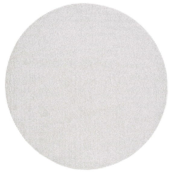 SAFAVIEH Lotus Leila Solid Area Rug, Light Grey/Ivory, 6'7" x 6'7" Round