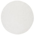 thumbnail image 1 of SAFAVIEH Lotus Leila Solid Area Rug, White, 6'7" x 6'7" Round, 1 of 8