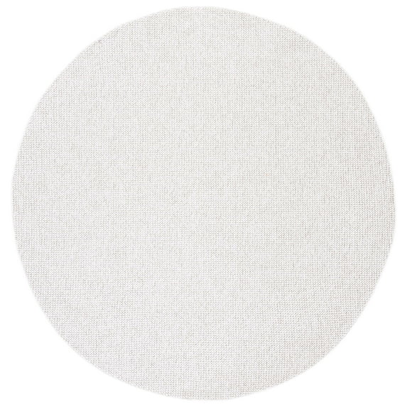 SAFAVIEH Lotus Leila Solid Area Rug, White, 6'7" x 6'7" Round