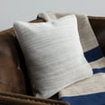 thumbnail image 1 of SAFAVIEH Loveable Knit Abstract Plush Pillow, 20" x 20", Light Grey/Natural, 1 of 3