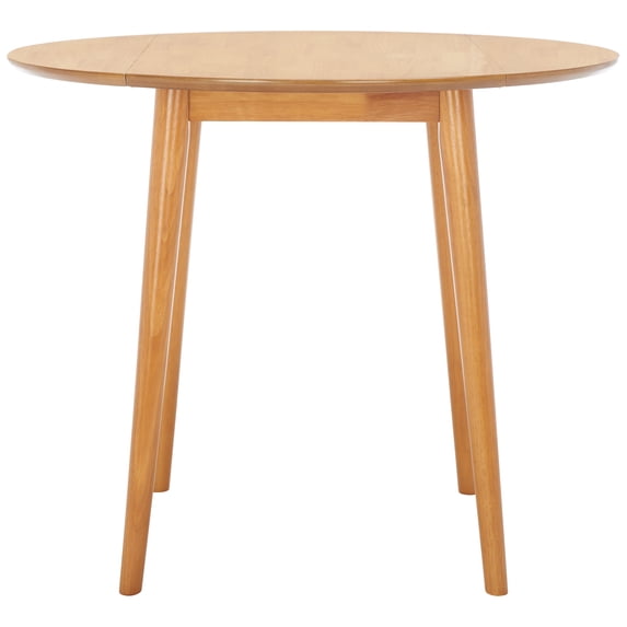 SAFAVIEH Lovell Transitional Folding Round Dining Table, Light Oak (35 in. W x 35 in. D x 29 in. H/35 in. W x 19.39 in. D x 29.13 in. H)