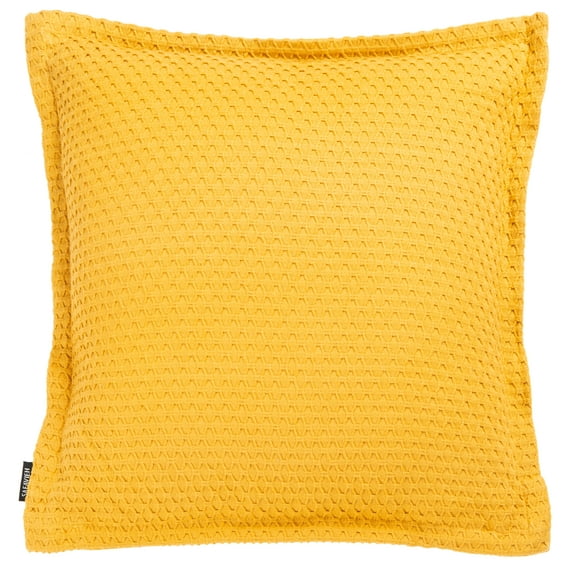 SAFAVIEH Lucina Geometric Texture Accent Pillow, 18" x 18", Yellow