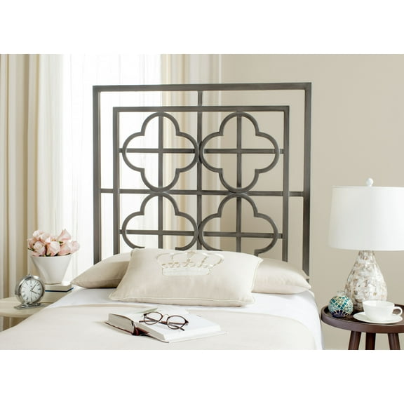 SAFAVIEH Lucinda Geometric Glam Metal Headboard, Twin, Antique Iron