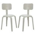 thumbnail image 1 of SAFAVIEH Luella Stackable Dining Chair, Grey, Set of 2 (22.6 in. W x 22.6 in. D x 32.9 in. H), 1 of 13