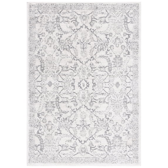 SAFAVIEH Luna Caryn Medallion Area Rug, Ivory/Gray, 4'5" x 6'5"