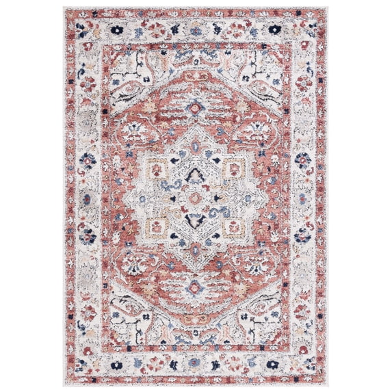 SAFAVIEH Luna Damian Oriental Area Rug, Beige/Rust, 8' x 10'