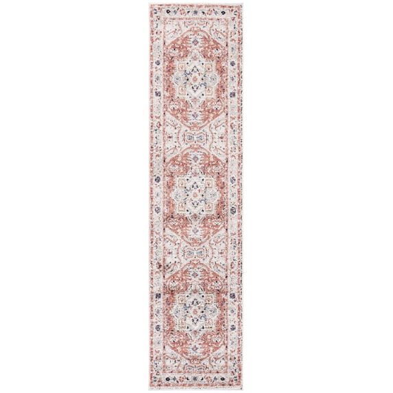 SAFAVIEH Luna Damian Oriental Runner Rug, Beige/Rust, 2'2" x 9'
