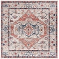 thumbnail image 1 of SAFAVIEH Luna Damjan Oriental Area Rug, Ivory/Rust, 6'7" x 6'7" Square, 1 of 8